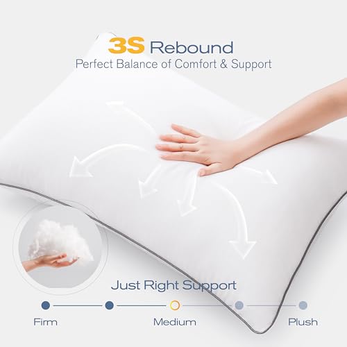 MUFEW Bed Pillows for Sleeping