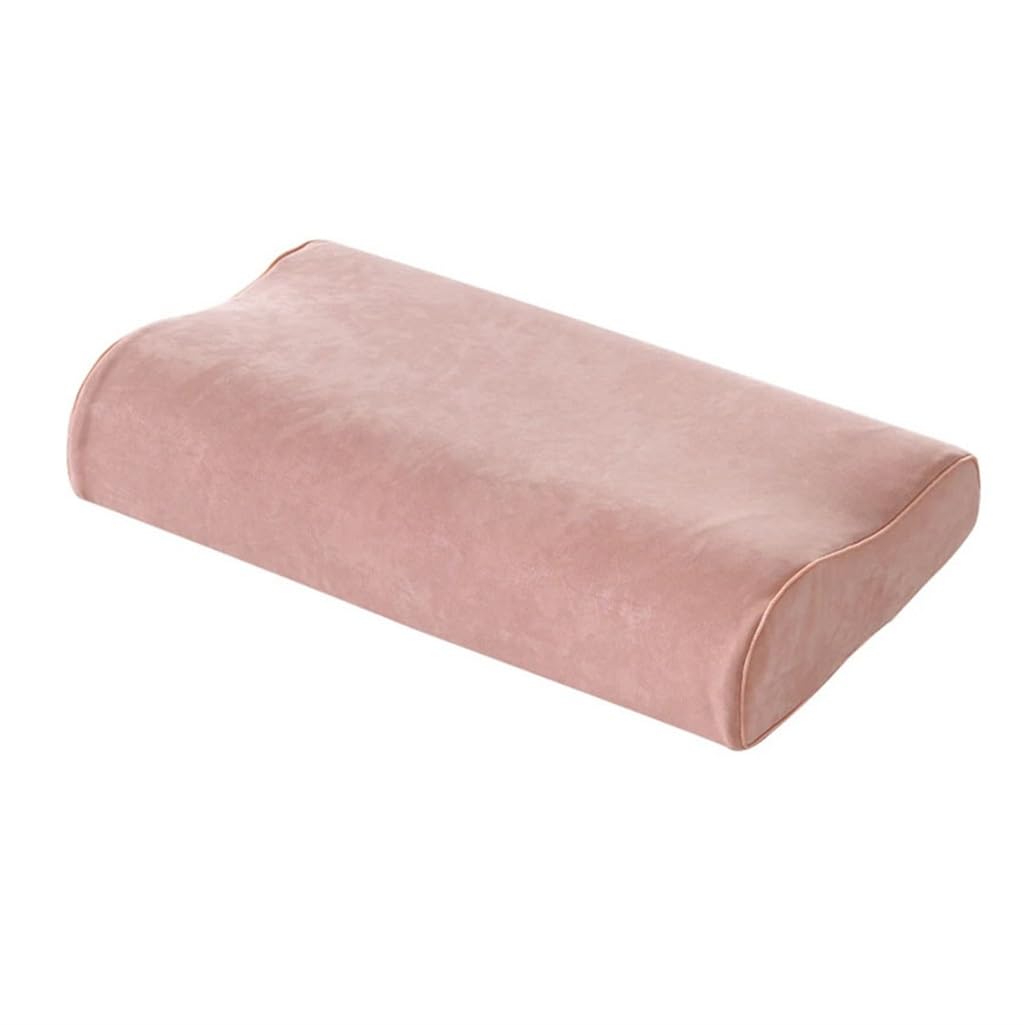 UMKLSW Comfortable Wavy Neck Support Natural High and Low Memory Foam Pillow Pinks Slow Rebound