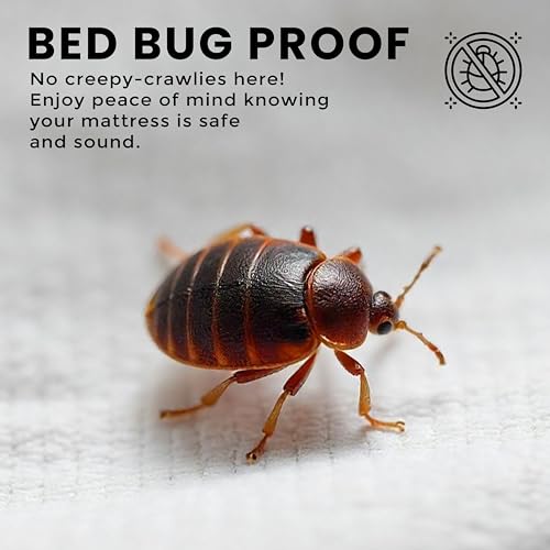 Utopia Bedding Premium Waterproof Bed Bug Mattress Cover, Zippered Mattress Protector, Dust Mite Proof 6-Sided Mattress Encasement for Bed