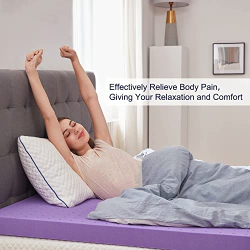 SINWEEK Gel Memory Foam Mattress Topper