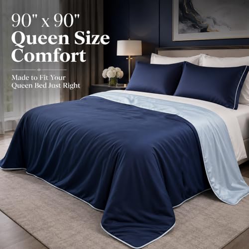Queen Lightweight Cooling Comforter for Hot Sleepers