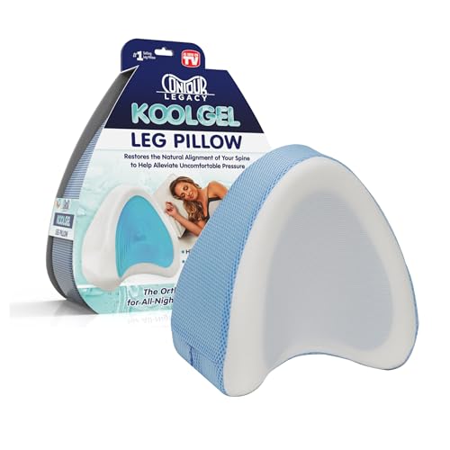 Contour Legacy Leg & Knee Foam Support Pillow - Soothing Relief for Sciatica, Back, HIPS, Knees, Joints - As Seen on TV