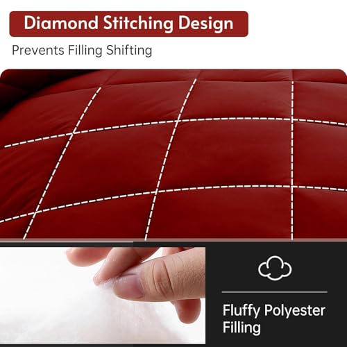 MUXHOMO 7-Piece Reversible All-Season Comforter Set