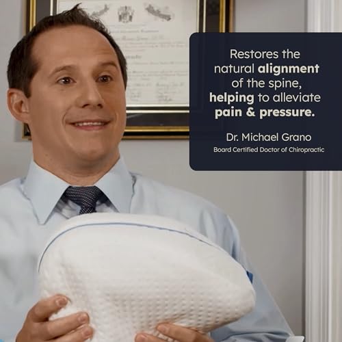 Contour Legacy Leg & Knee Foam Support Pillow - Soothing Relief for Sciatica, Back, HIPS, Knees, Joints - As Seen on TV