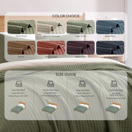 WRENSONGE 3-Piece Lightweight Quilt Bedding Set