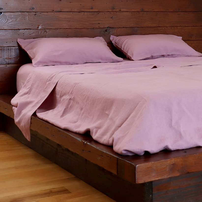 Huddleson Linen Sheet Set Breathable French Flax Woven in Italy European Luxury Quality Sheets