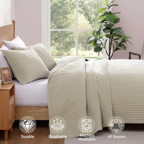WRENSONGE 3-Piece Lightweight Quilt Bedding Set