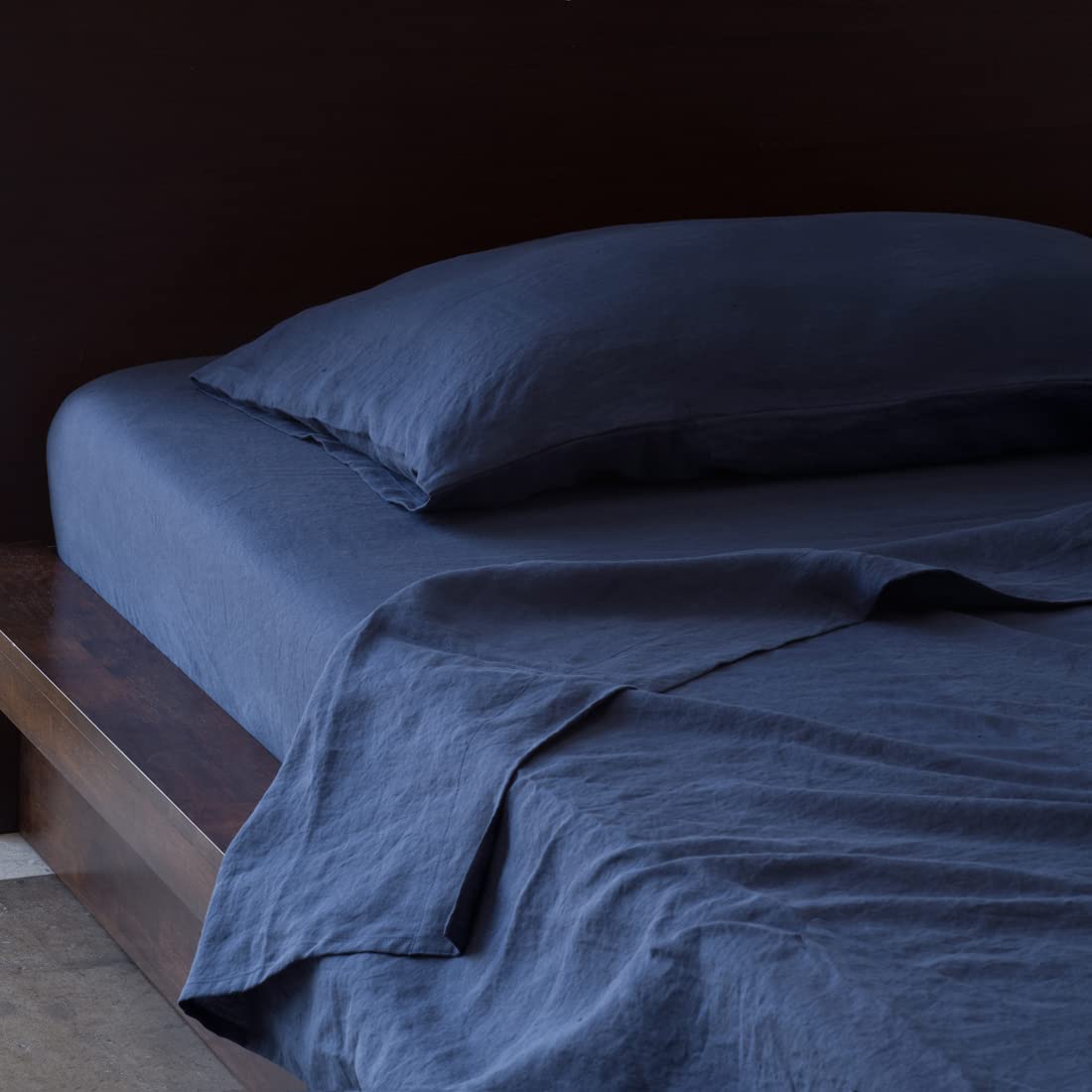 Huddleson Linen Sheet Set Breathable French Flax Woven in Italy European Luxury Quality Sheets