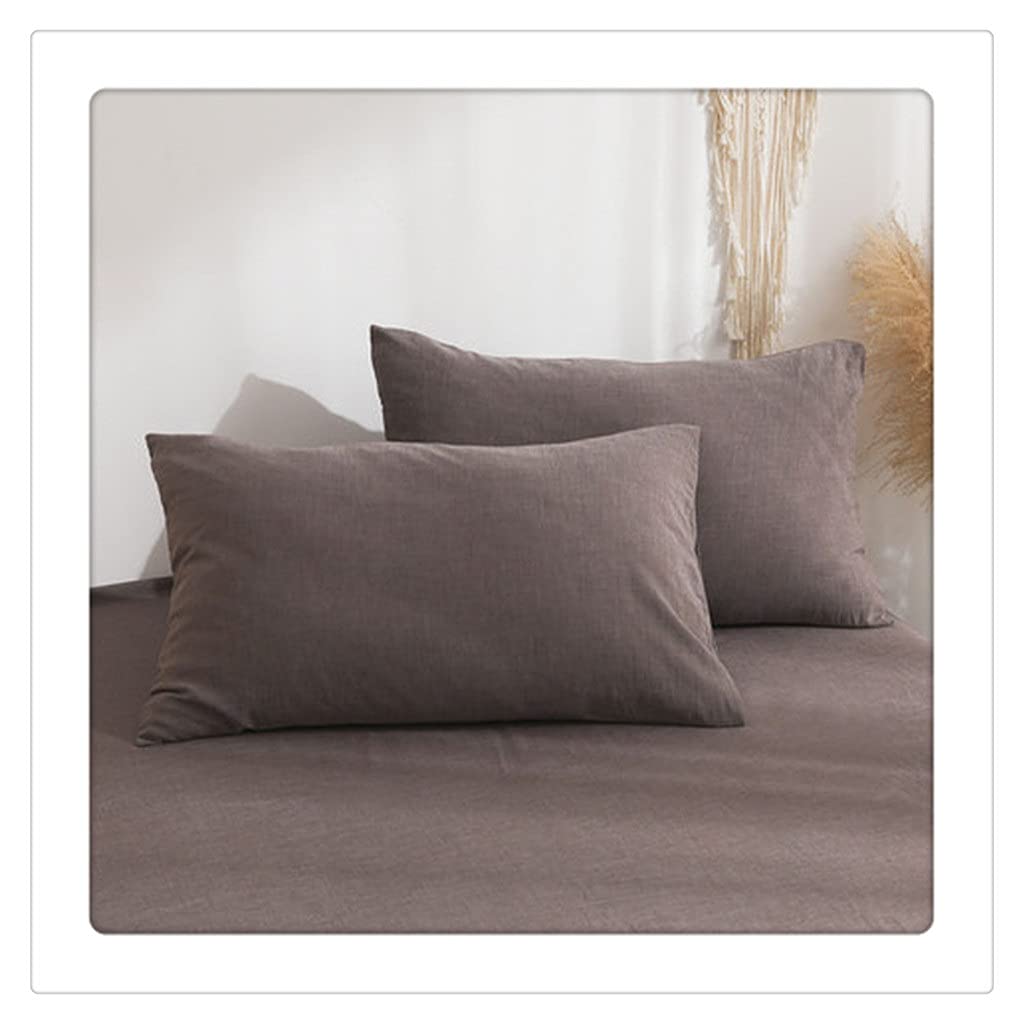 LLLSSS Cotton Color Small Fresh Fashion Pillow Case Standard Size Household Bed Bedding
