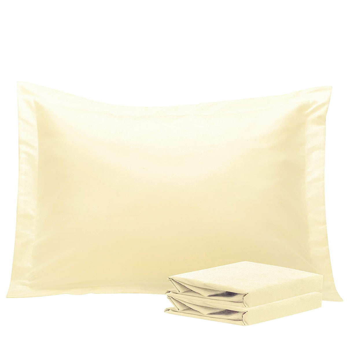 NTBAY Brushed Microfiber Pillow Shams, Soft and Cozy, Wrinkle, Fade, Stain Resistant 2 Pack Pillow Cases