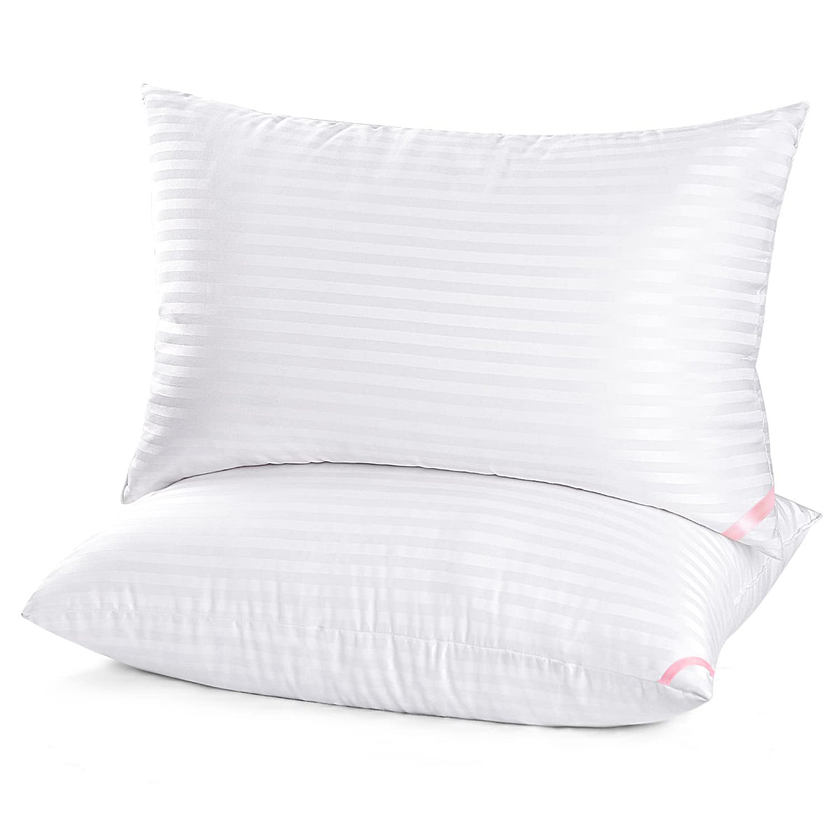 EIUE Hotel Collection Bed Pillows for Sleeping，Pillows for Side and Back Sleepers,Super Soft Down Alternative Microfiber Filled Pillows