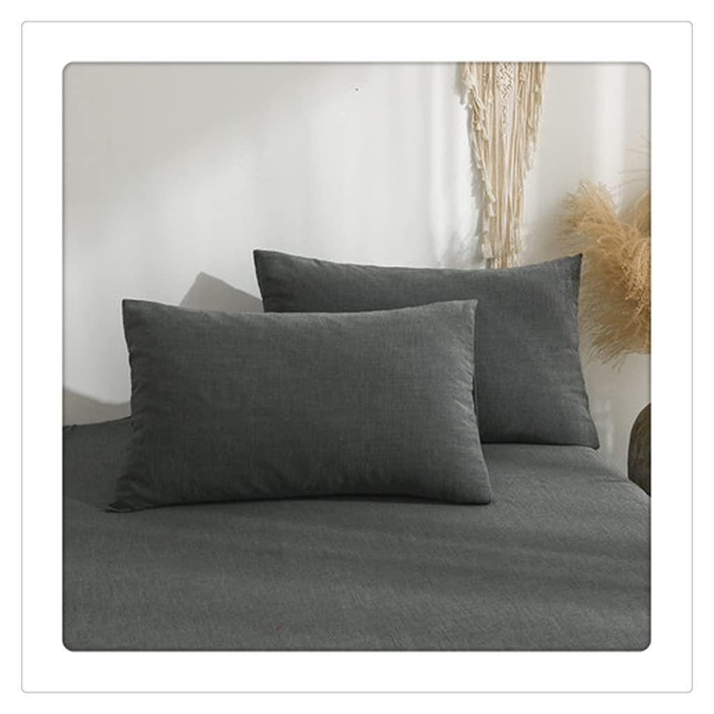 LLLSSS Cotton Color Small Fresh Fashion Pillow Case Standard Size Household Bed Bedding