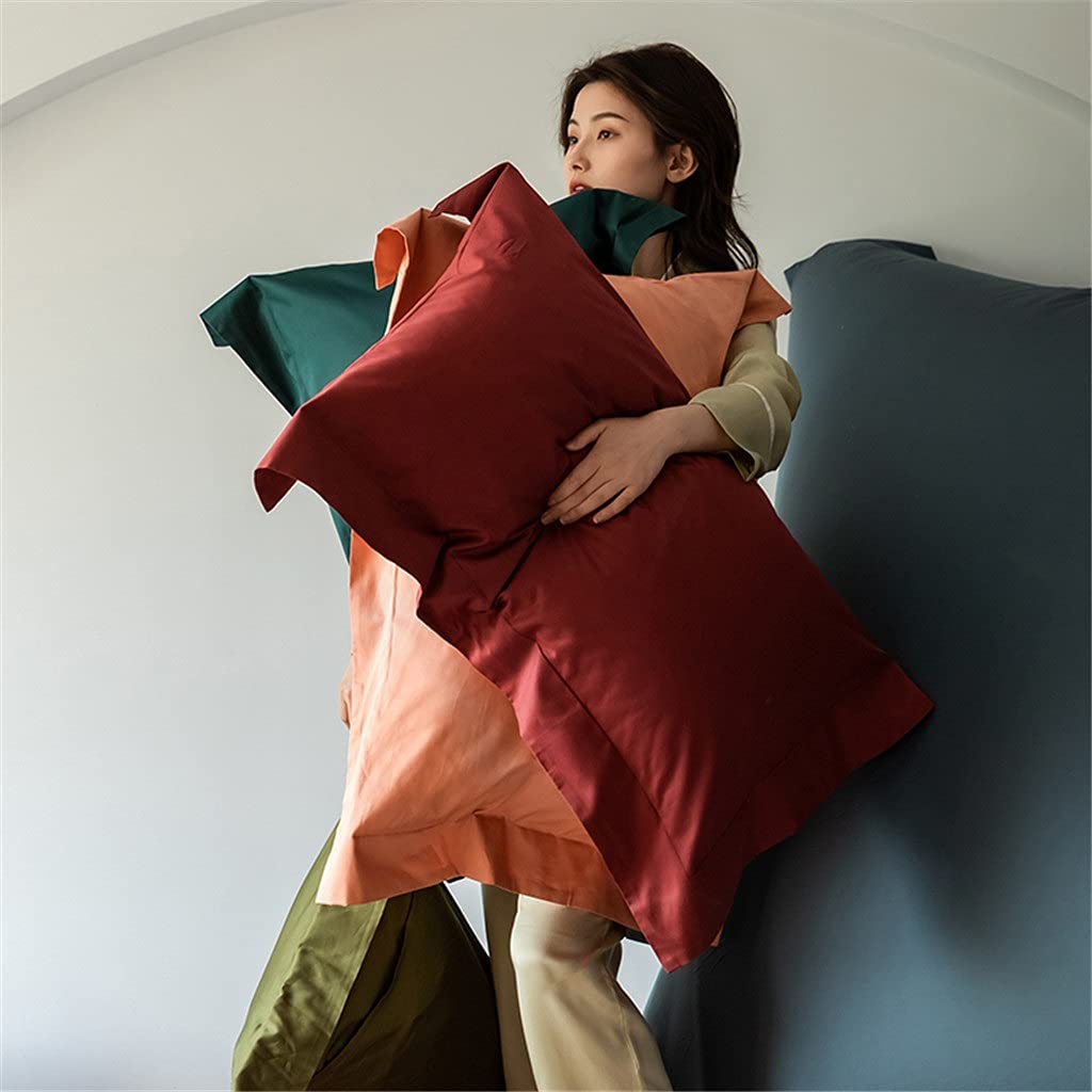 LLLSSS Simple 48x74cm Pillowcase for Bed Cotton Pillowcase Throw Single Pillow Covers Comfortable Pillow Cover