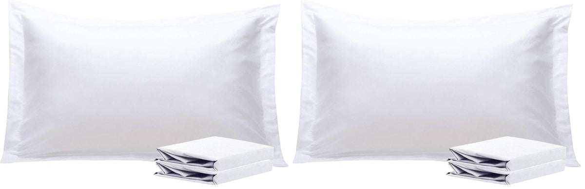 NTBAY Brushed Microfiber Pillow Shams, Soft and Cozy, Wrinkle, Fade, Stain Resistant 2 Pack Pillow Cases