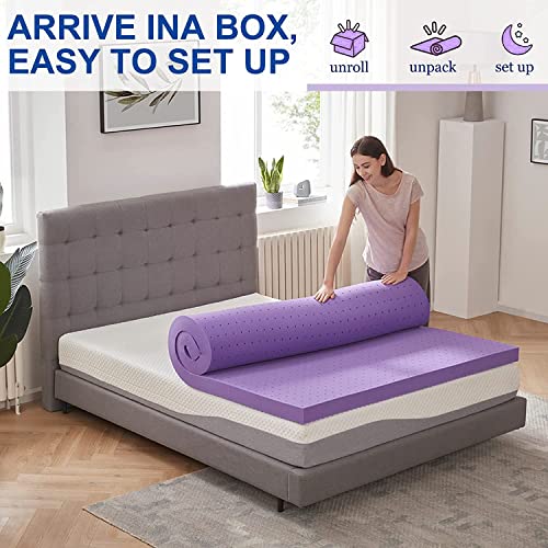 SINWEEK Gel Memory Foam Mattress Topper