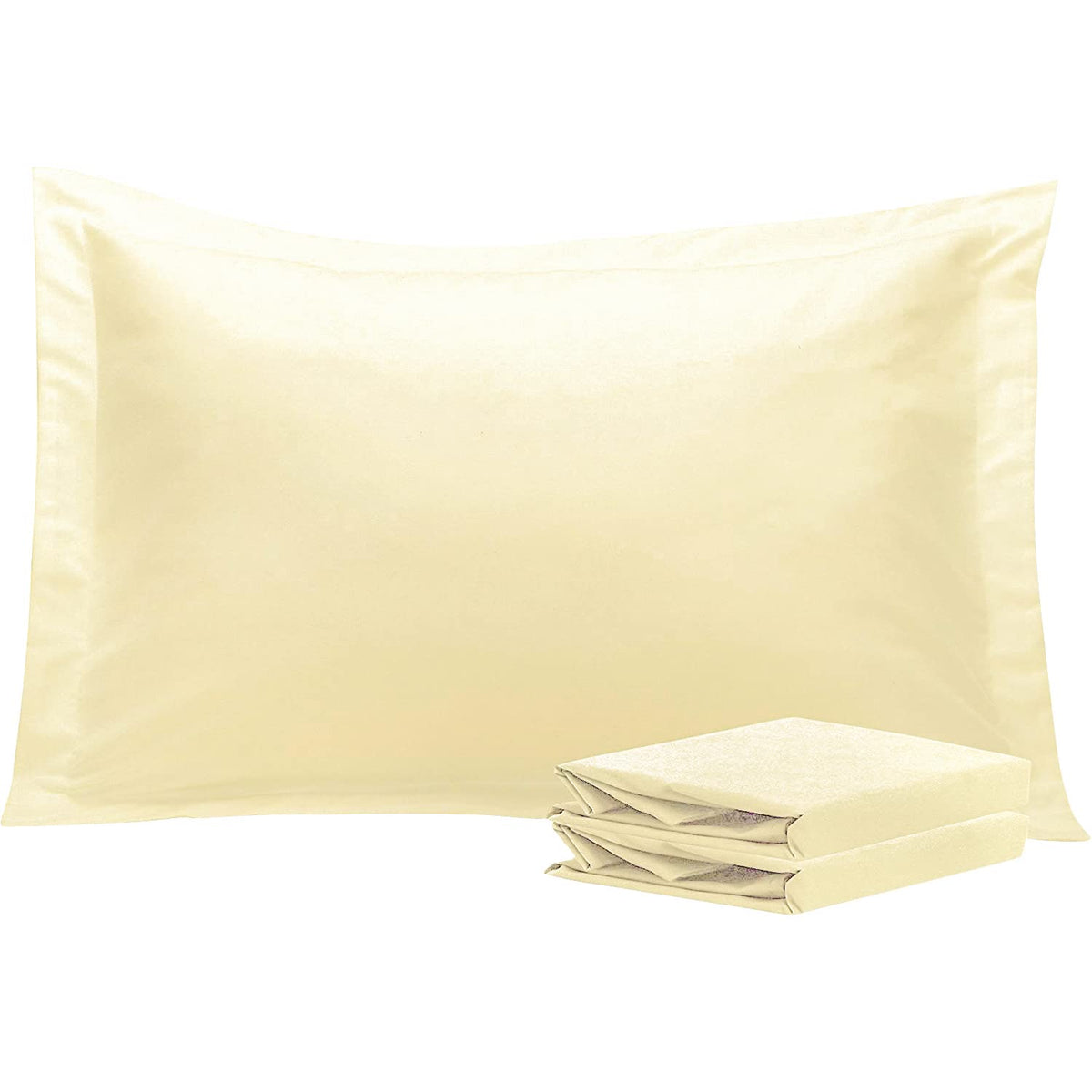 NTBAY Brushed Microfiber Pillow Shams, Soft and Cozy, Wrinkle, Fade, Stain Resistant 2 Pack Pillow Cases