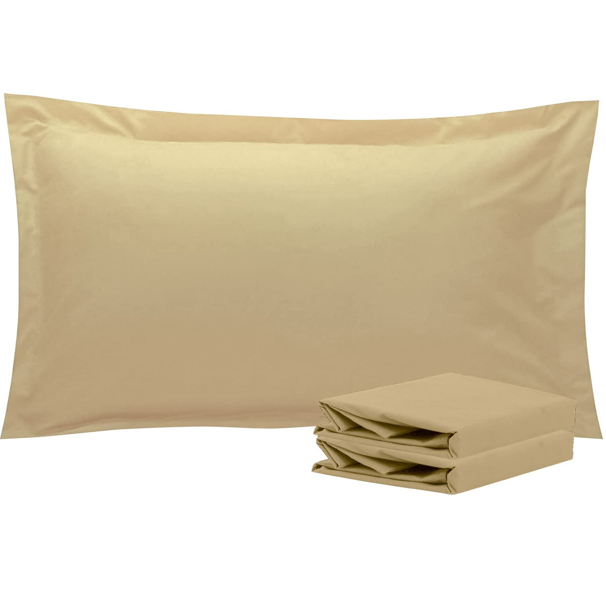 NTBAY Brushed Microfiber Pillow Shams, Soft and Cozy, Wrinkle, Fade, Stain Resistant 2 Pack Pillow Cases