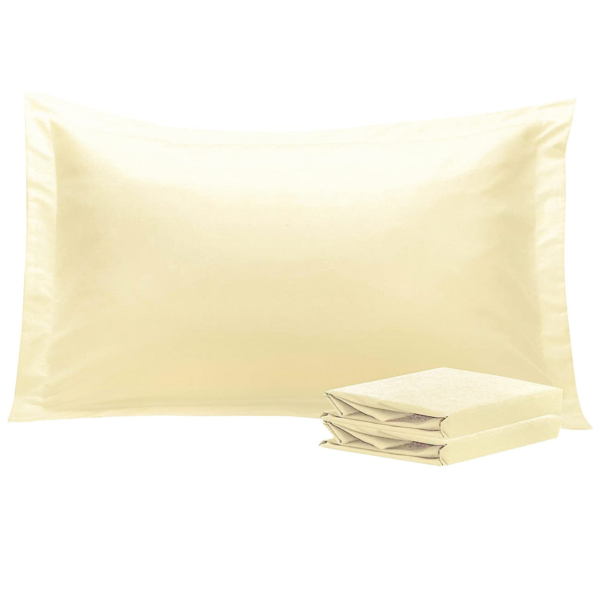 NTBAY Brushed Microfiber Pillow Shams, Soft and Cozy, Wrinkle, Fade, Stain Resistant 2 Pack Pillow Cases