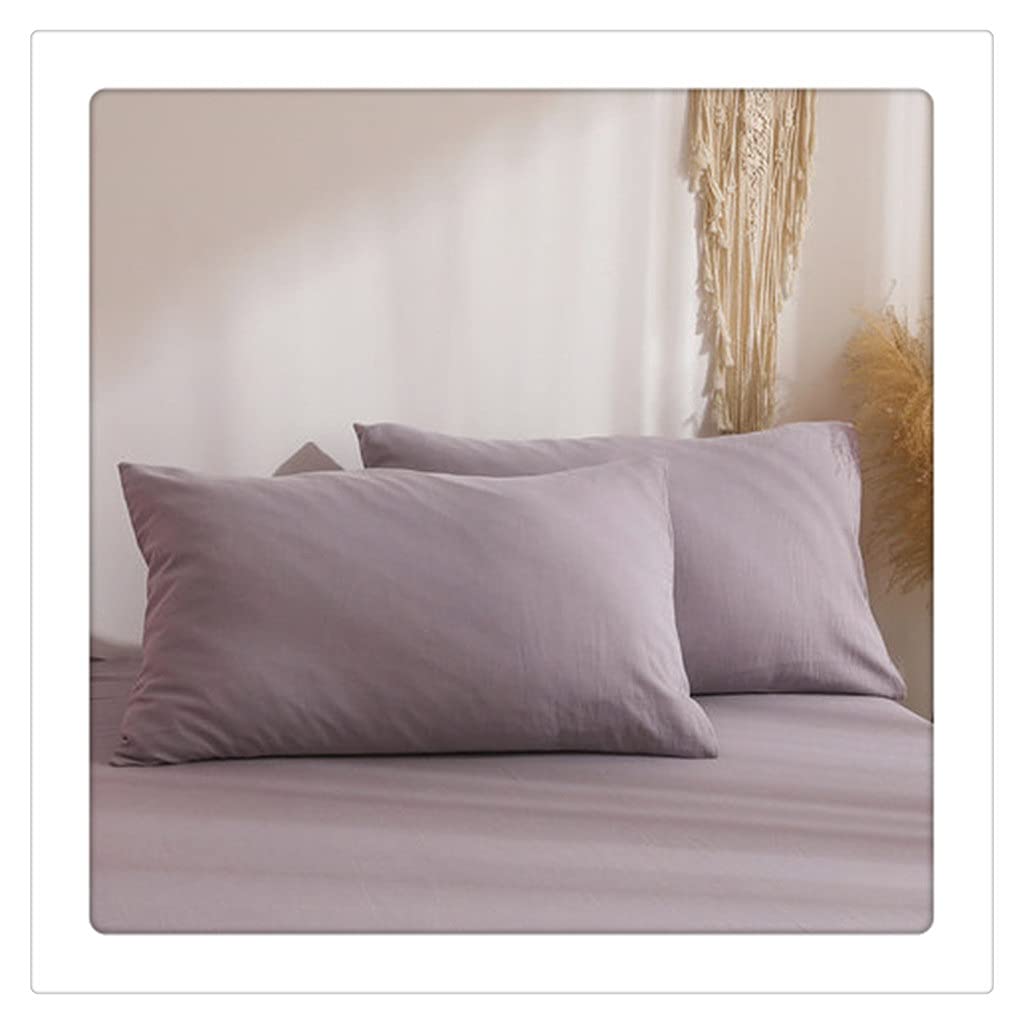 LLLSSS Cotton Color Small Fresh Fashion Pillow Case Standard Size Household Bed Bedding