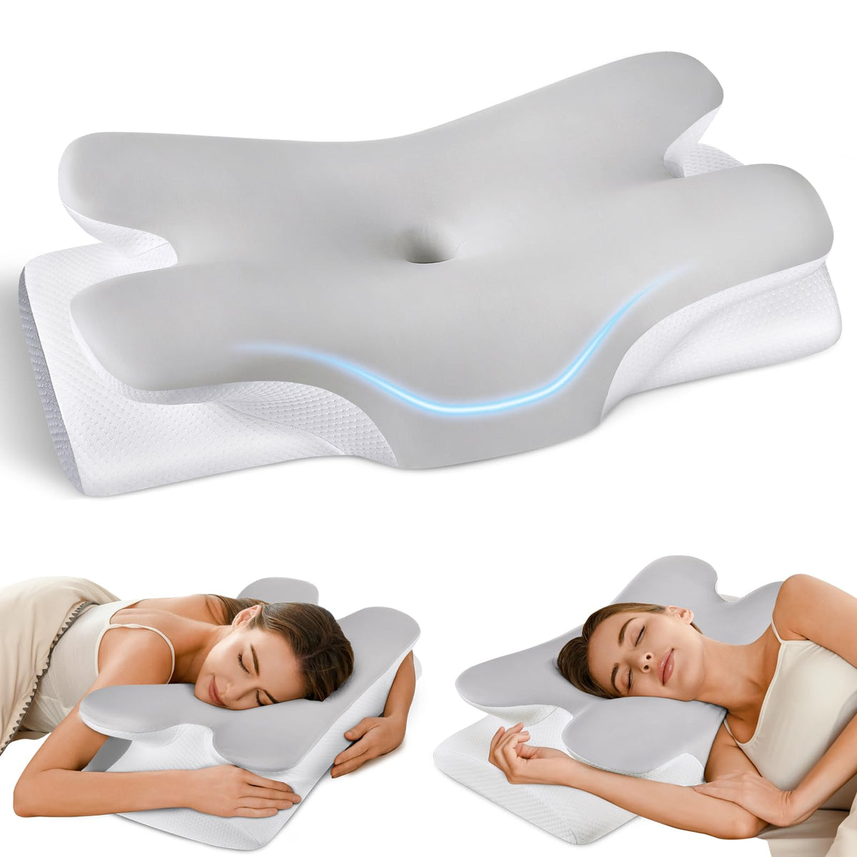 Ergonomic Memory Foam Cervical Neck Support Pillow