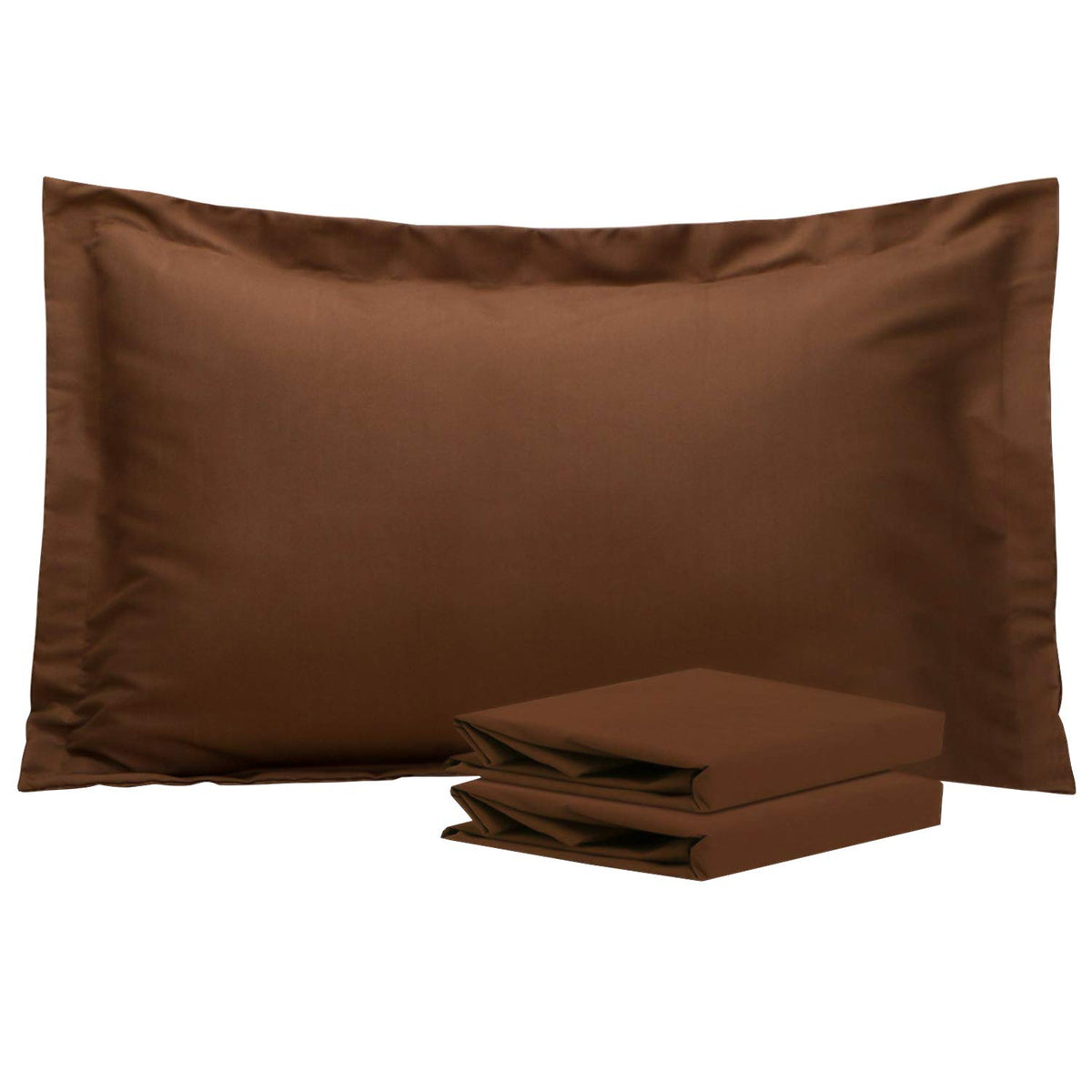 NTBAY Brushed Microfiber Pillow Shams, Soft and Cozy, Wrinkle, Fade, Stain Resistant 2 Pack Pillow Cases