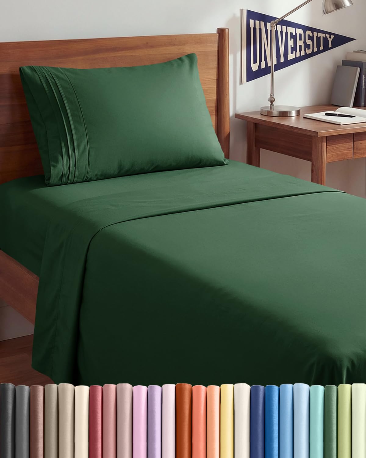 CGK Unlimited 4 Piece Sheet Set - Ultra-Soft, Breathable & Cooling Bed Sheets Set - Hotel Luxury Bedding for Women & Men with Deep Pockets - Wrinkle & Fade Free - Oeko-Tex