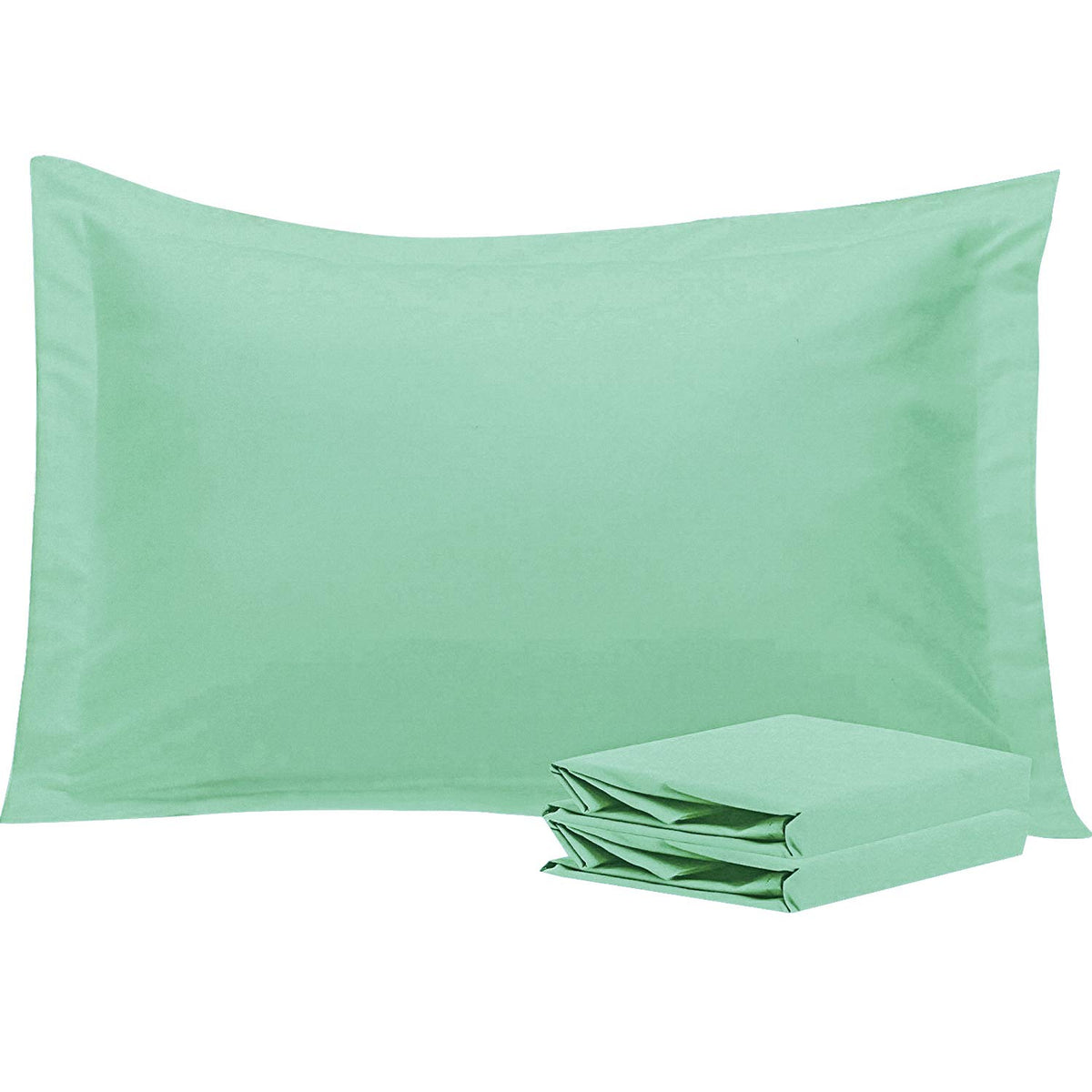 NTBAY Brushed Microfiber Pillow Shams, Soft and Cozy, Wrinkle, Fade, Stain Resistant 2 Pack Pillow Cases