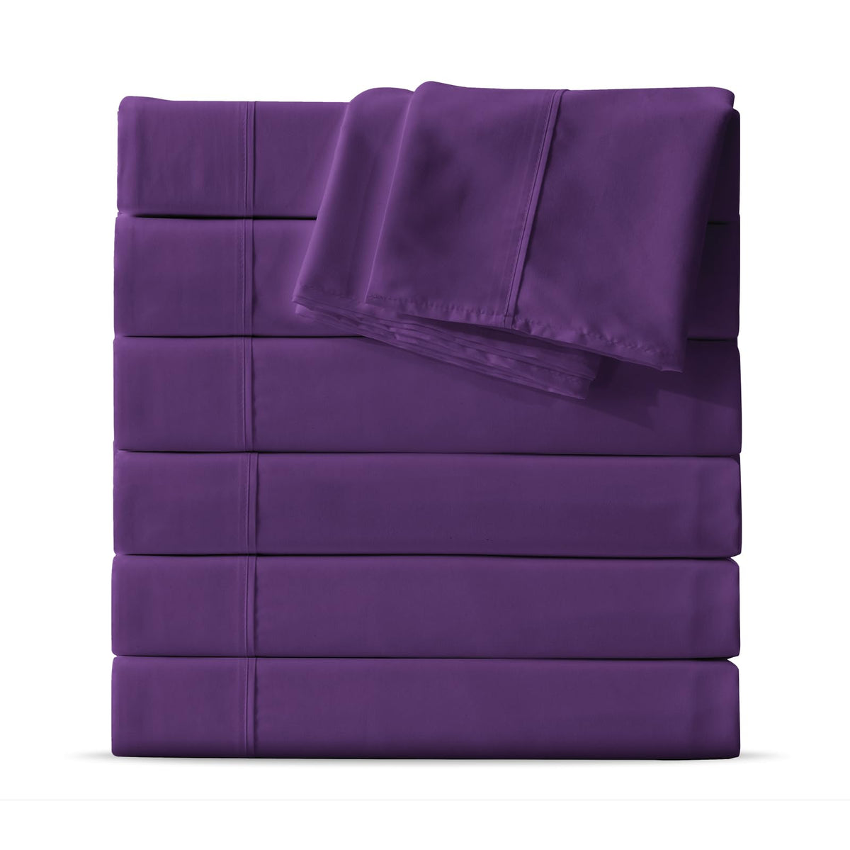 Maple&Stone Twin Flat Sheets Only, Pack of 6, Soft Microfiber Bedding Sheets for Home, Salons, Hotels, Bulk Flat Sheets Only Twin Size