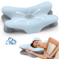 Cervical Neck Pillow for Pain Relief - Ergonomic Pillow for Neck Support, Contour Memory Foam Pillows for Sleeping, Orthopedic Bed Pillow for Side Back Stomach Sleepers