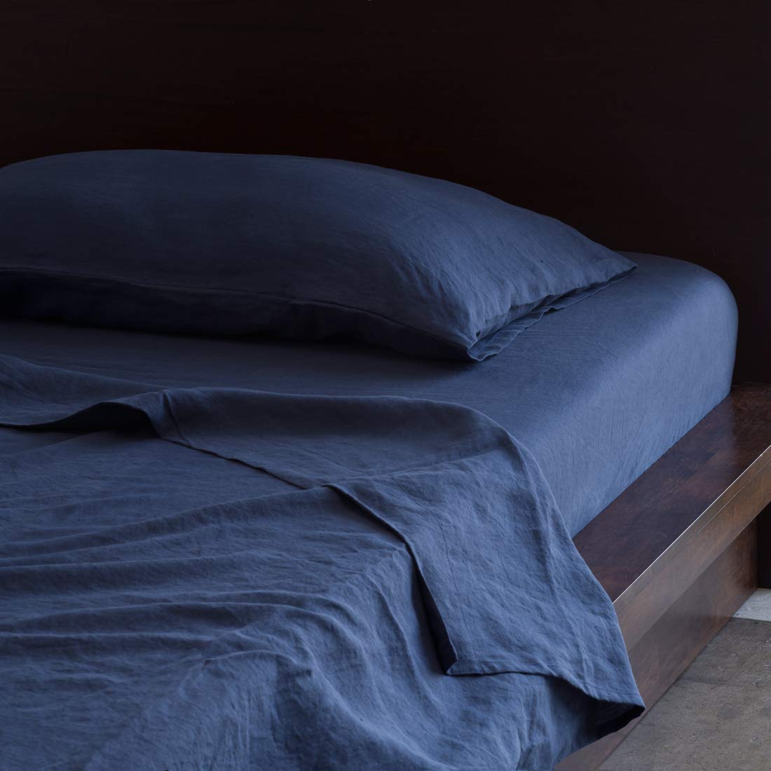 Huddleson Linen Sheet Set Breathable French Flax Woven in Italy European Luxury Quality Sheets
