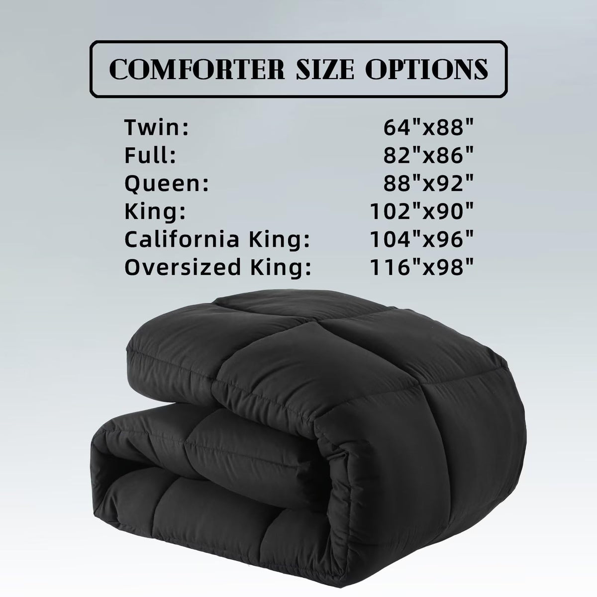 DOWNCOOL Comforters Size, White Duvet Insert, Lightweight Quilt