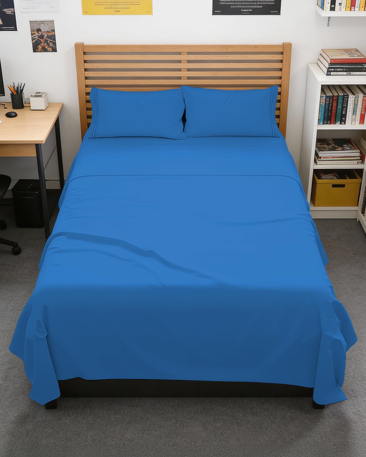CGK Unlimited 4 Piece Sheet Set - Ultra-Soft, Breathable & Cooling Bed Sheets Set - Hotel Luxury Bedding for Women & Men with Deep Pockets - Wrinkle & Fade Free - Oeko-Tex