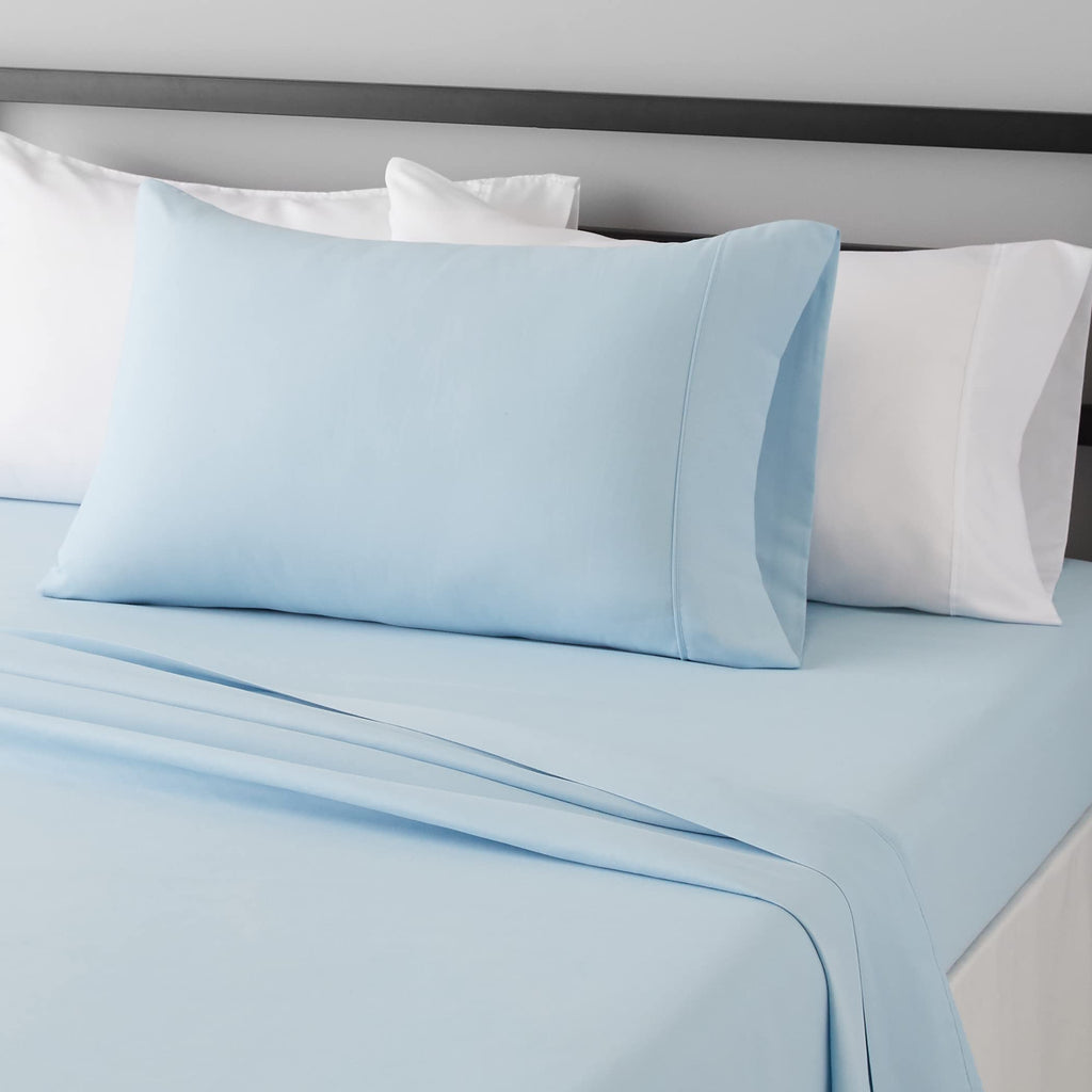 Amazon Basics Lightweight Super Soft Easy Care Microfiber 4-Piece Bed Sheet Set with 14-Inch Deep Pocket