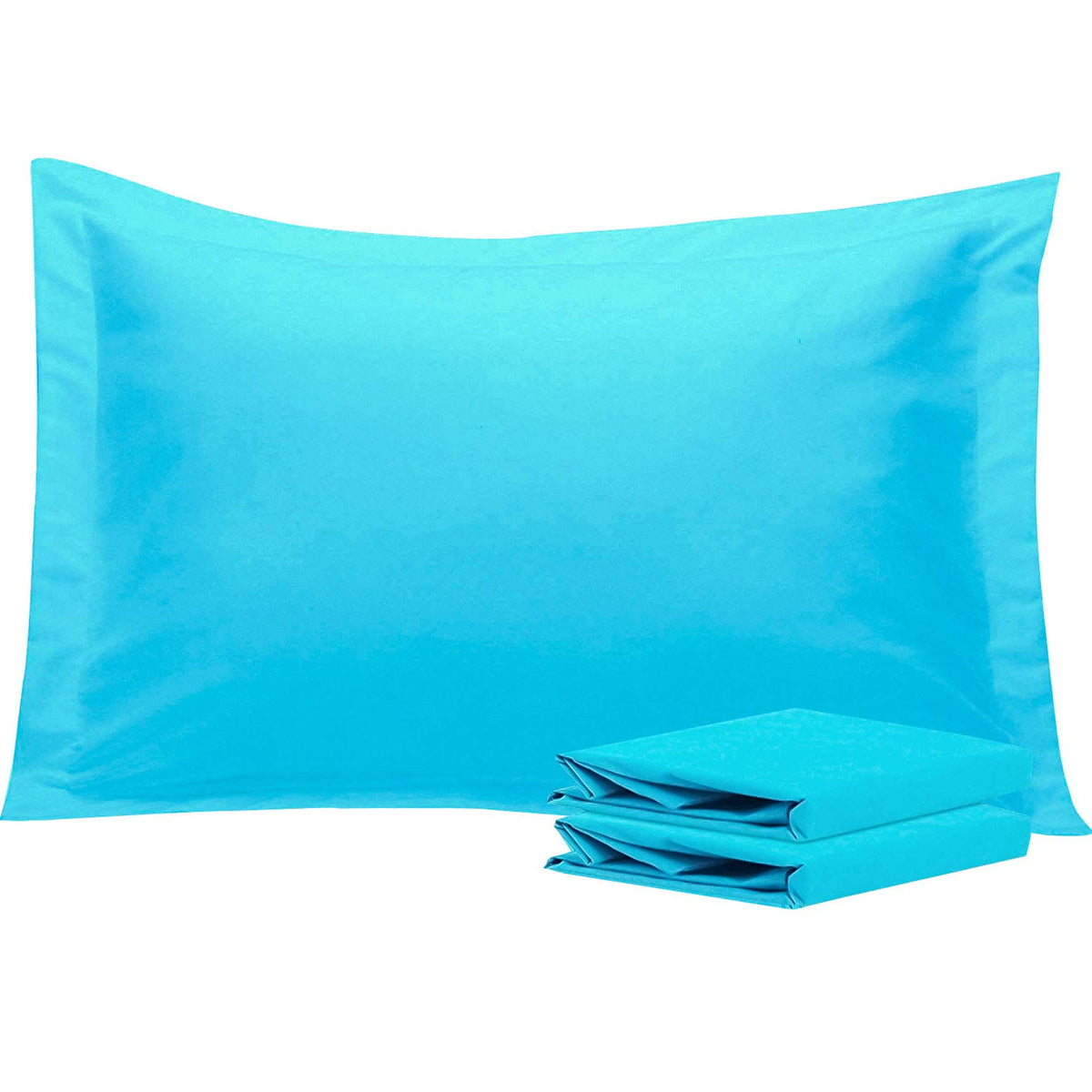 NTBAY Brushed Microfiber Pillow Shams, Soft and Cozy, Wrinkle, Fade, Stain Resistant 2 Pack Pillow Cases