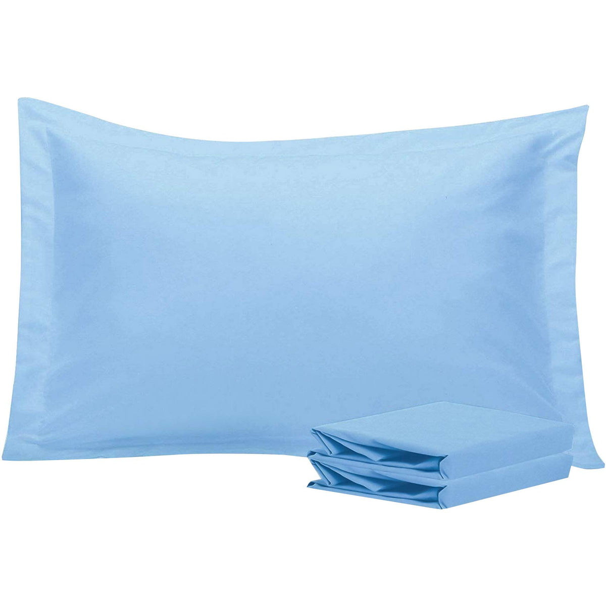 NTBAY Brushed Microfiber Pillow Shams, Soft and Cozy, Wrinkle, Fade, Stain Resistant 2 Pack Pillow Cases