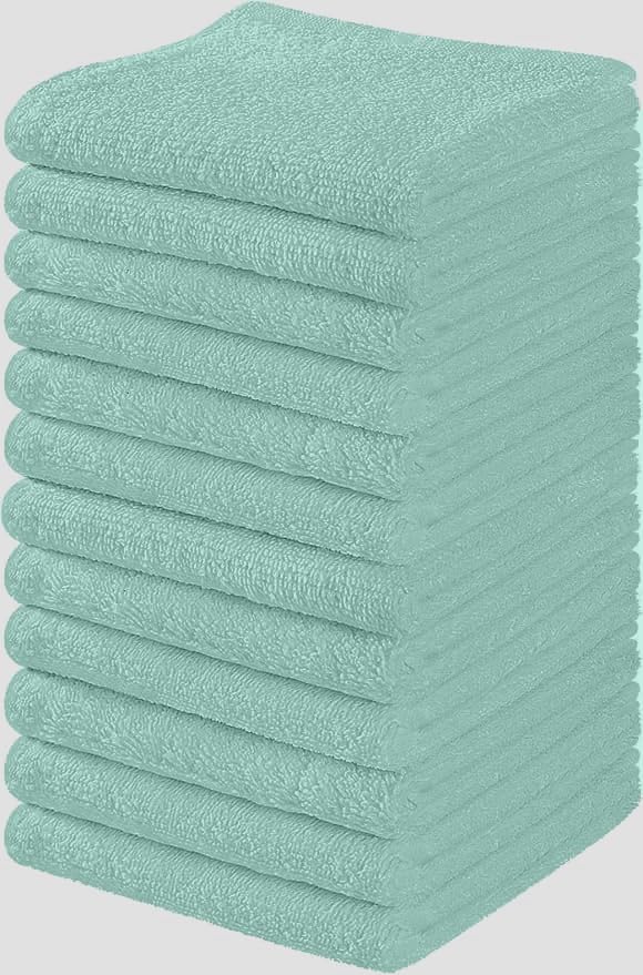 Towel and Linen Mart 100% Cotton White 6 Pack Bath Towel Set, Quick Dry, Super Absorbent, Light Weight, Soft Feel for Hotel, Spa and Bathroom (27 X 54)