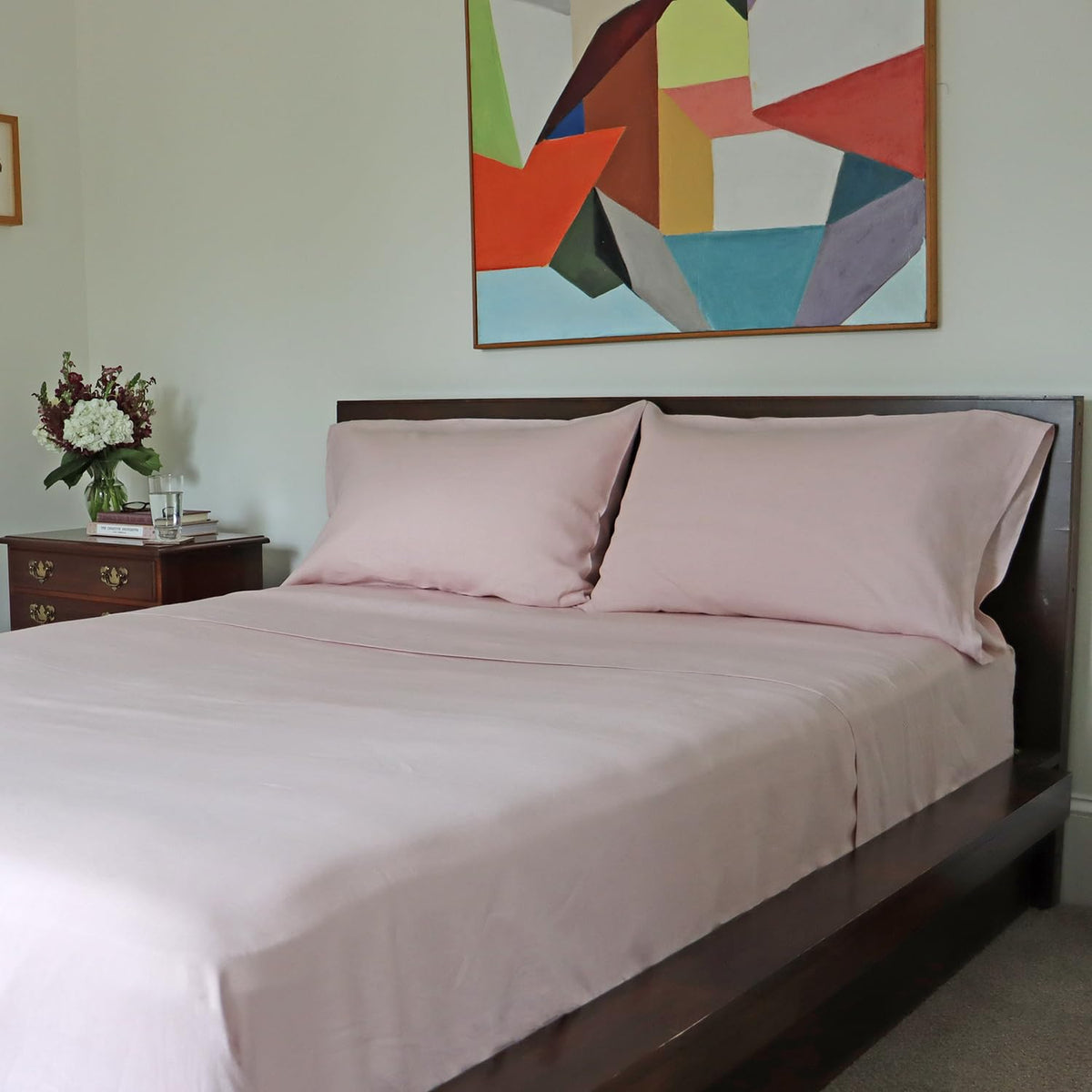 Huddleson Linen Sheet Set Breathable French Flax Woven in Italy European Luxury Quality Sheets
