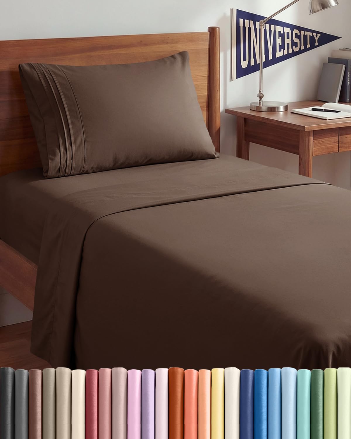 CGK Unlimited 4 Piece Sheet Set - Ultra-Soft, Breathable & Cooling Bed Sheets Set - Hotel Luxury Bedding for Women & Men with Deep Pockets - Wrinkle & Fade Free - Oeko-Tex