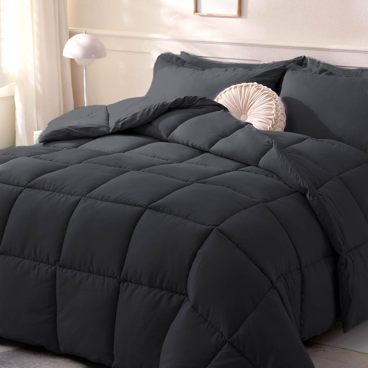 DOWNCOOL Comforters Size, White Duvet Insert, Lightweight Quilt
