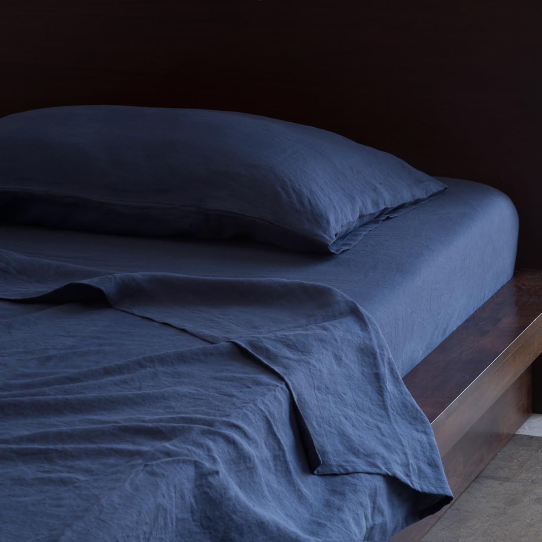 Huddleson Linen Sheet Set Breathable French Flax Woven in Italy European Luxury Quality Sheets
