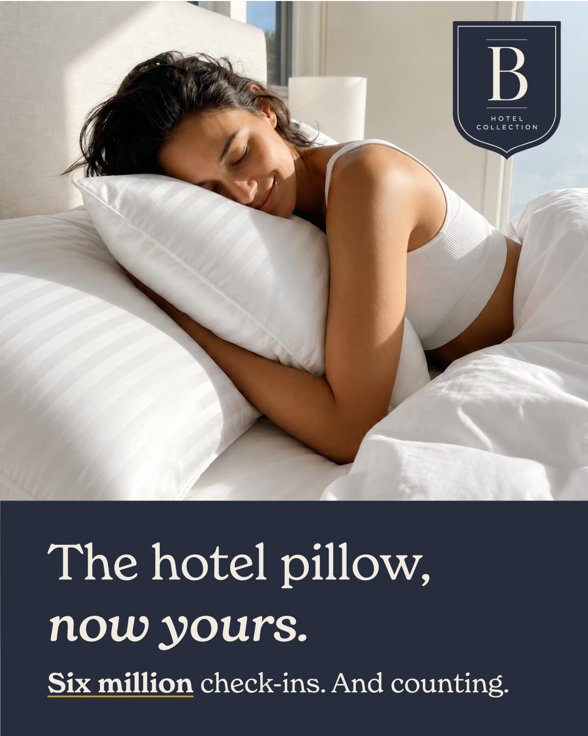 Beckham Hotel Collection Bed Pillows Set of 2 - Down Alternative Bedding Gel Cooling Big Pillow for Back, Stomach or Side Sleepers