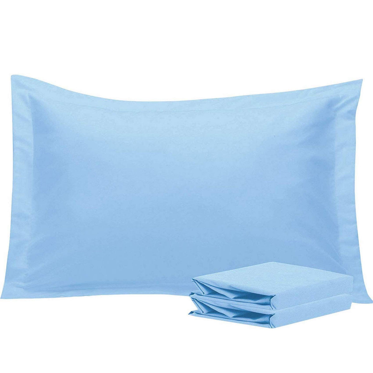 NTBAY Brushed Microfiber Pillow Shams, Soft and Cozy, Wrinkle, Fade, Stain Resistant 2 Pack Pillow Cases