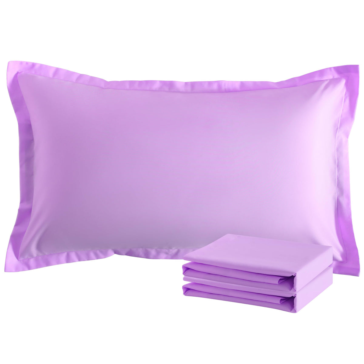 NTBAY Brushed Microfiber Pillow Shams, Soft and Cozy, Wrinkle, Fade, Stain Resistant 2 Pack Pillow Cases