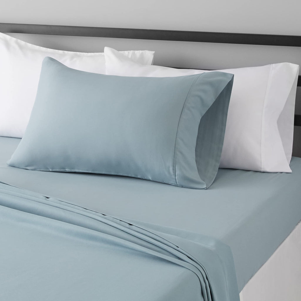 Amazon Basics Lightweight Super Soft Easy Care Microfiber 4-Piece Bed Sheet Set with 14-Inch Deep Pocket