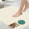 GORILLA GRIP Bath Rug Mat, Thick Soft Absorbent Chenille, Rubber Backing Quick Dry Microfiber Mats, Machine Washable Rugs for Shower Floor, Bathroom Runner Contour Bathmat Accessories Décor