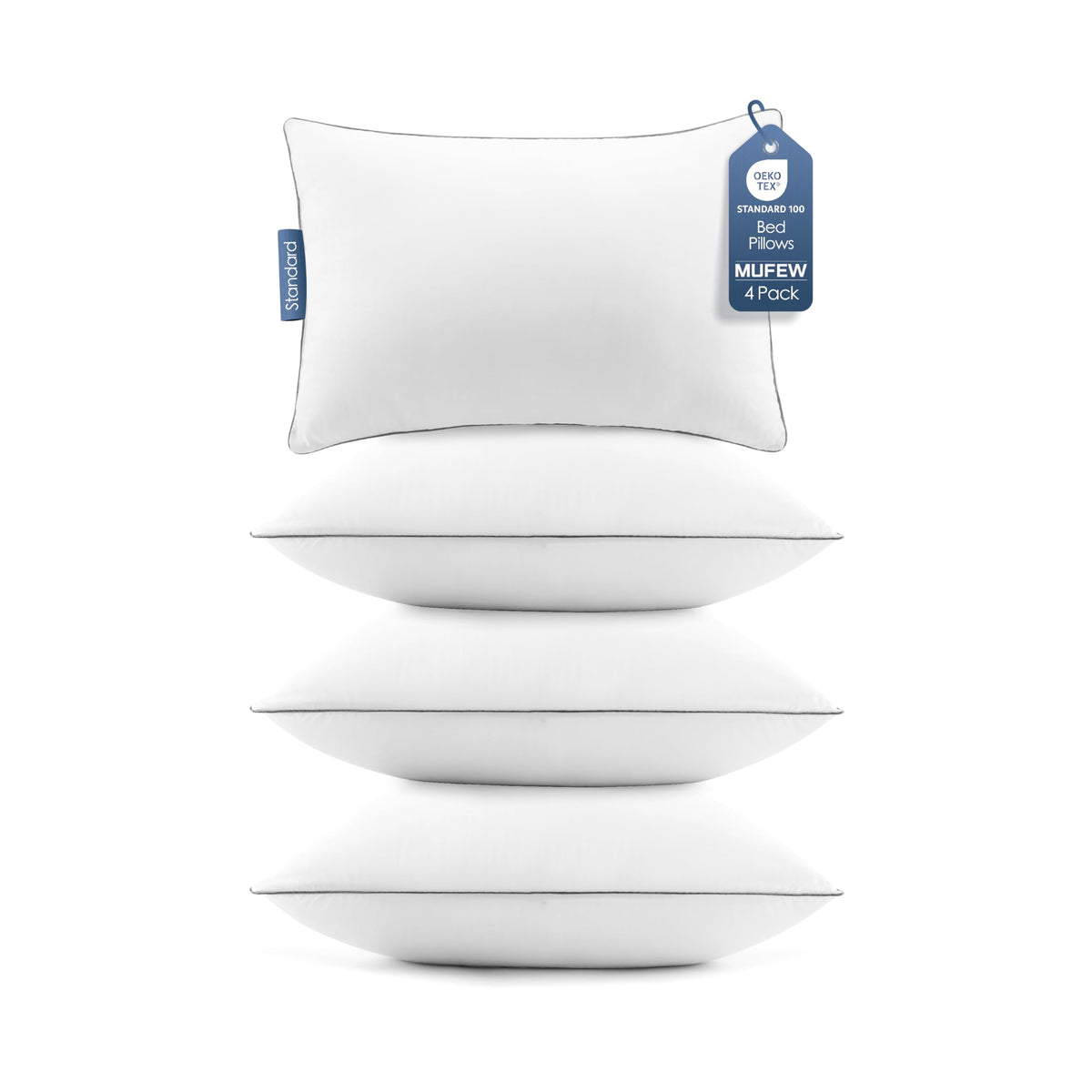 MUFEW Bed Pillows for Sleeping