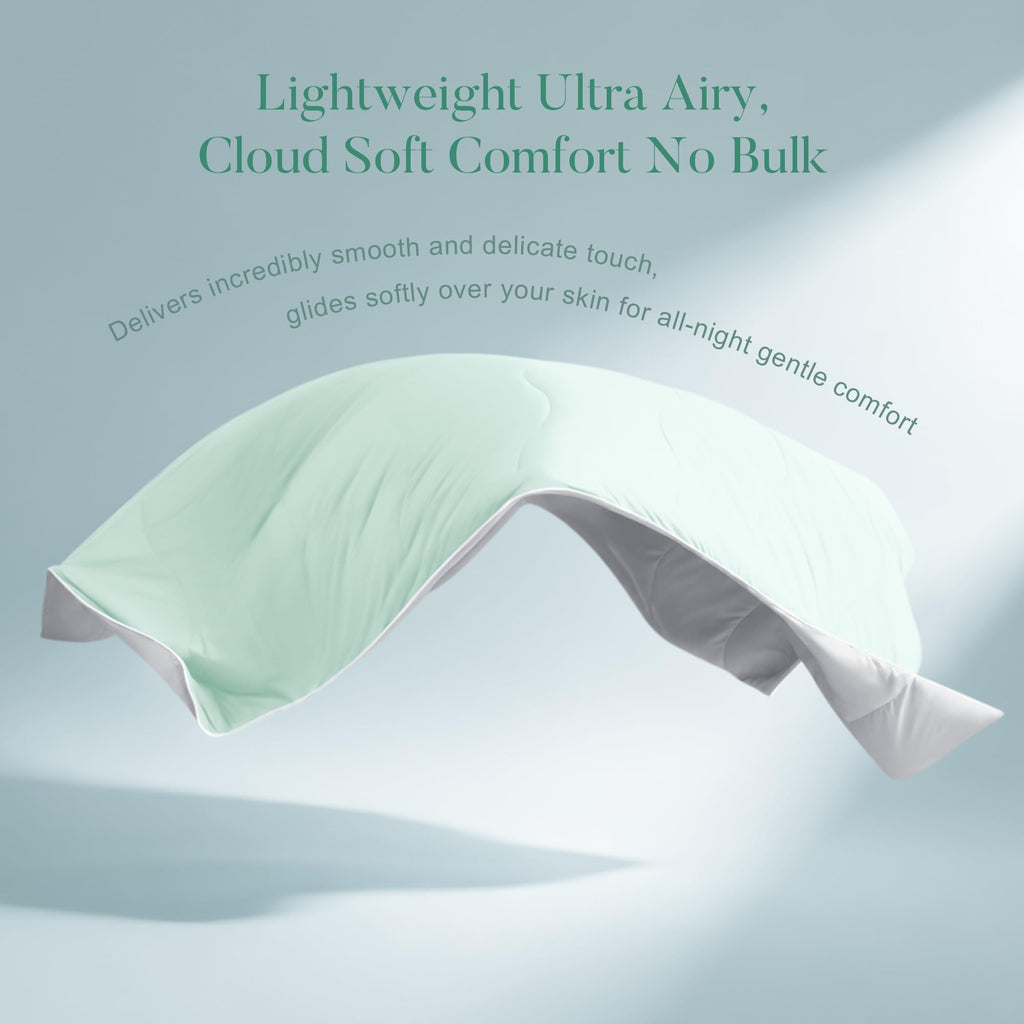AQUZIN Lightweight Breathable Silky Cooling Comforter