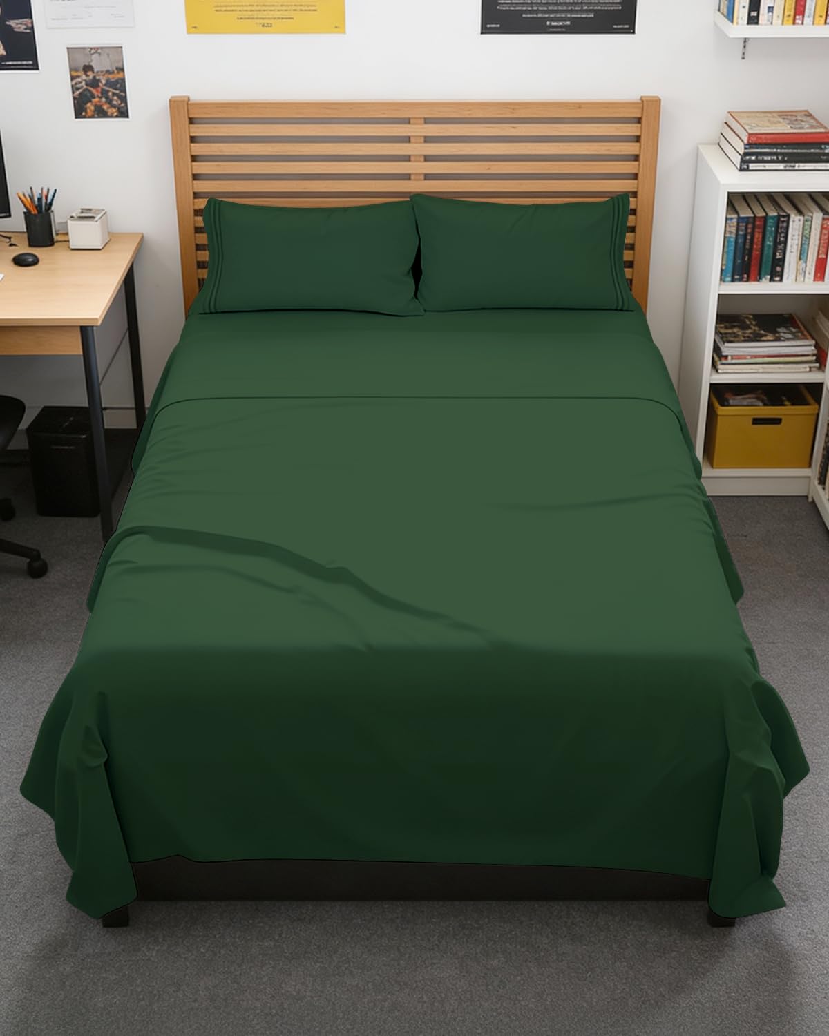 CGK Unlimited 4 Piece Sheet Set - Ultra-Soft, Breathable & Cooling Bed Sheets Set - Hotel Luxury Bedding for Women & Men with Deep Pockets - Wrinkle & Fade Free - Oeko-Tex