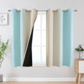 Estelar Textiler Ombre Blackout Curtains for Bedroom 2 Panels Set
