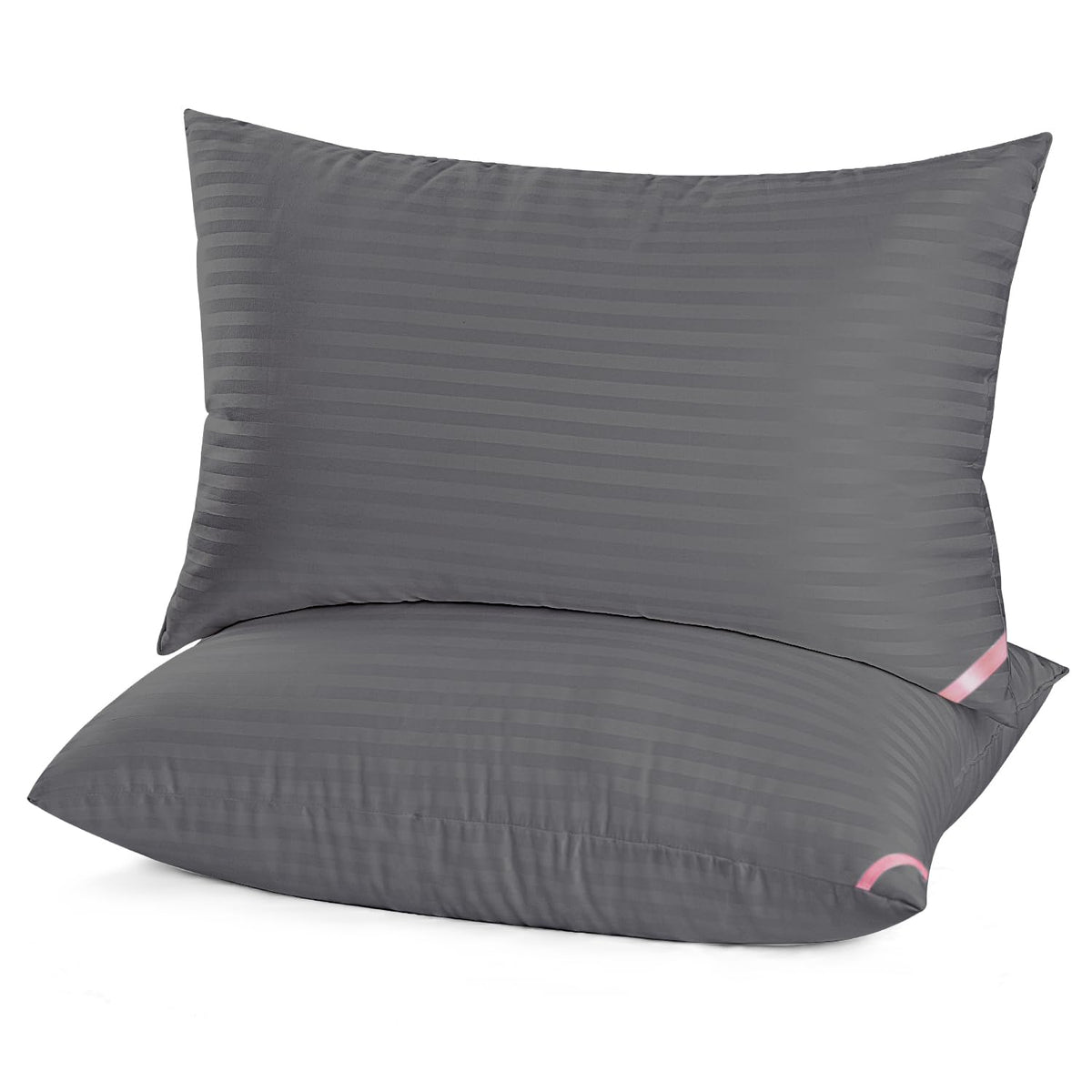 EIUE Hotel Collection Bed Pillows for Sleeping，Pillows for Side and Back Sleepers,Super Soft Down Alternative Microfiber Filled Pillows